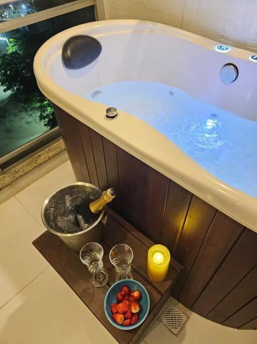 Apartment Pe Na Areia Com Jacuzzi E Vista Incrivel Mar! Guaruja